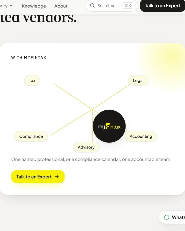 MYFINTAX Instagram reel on one accountable team for tax and compliance